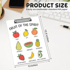 APIILVPQ Fruits Clipboard，Bible Verse Clipboards - Image 2