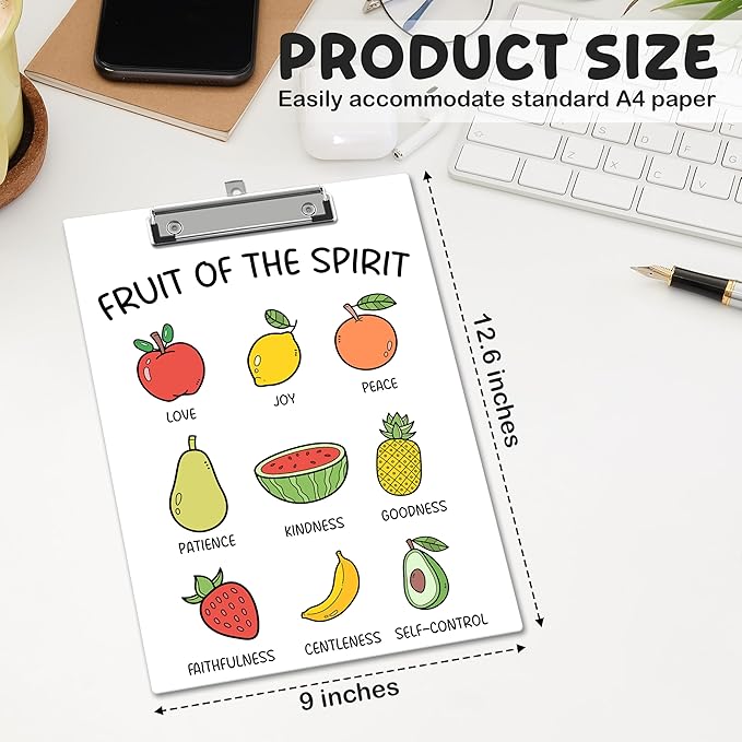 APIILVPQ Fruits Clipboard，Bible Verse Clipboards - Image 2