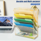 EASEPRES Desk File Organizer Mesh 6-Tier, Hanging Wall Mount Document - Image 7