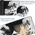 Gaming Mouse Pad, 31.5x15.7 inch Large Extended Computer Keyboard Mouse Mat - Image 3