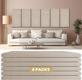 6 PCS Acoustic Panels, Large Soundproof Wall Panels, Professional Fiberglass by Lakexus