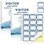 2 Pack of Visitor Badges Log by Unknown