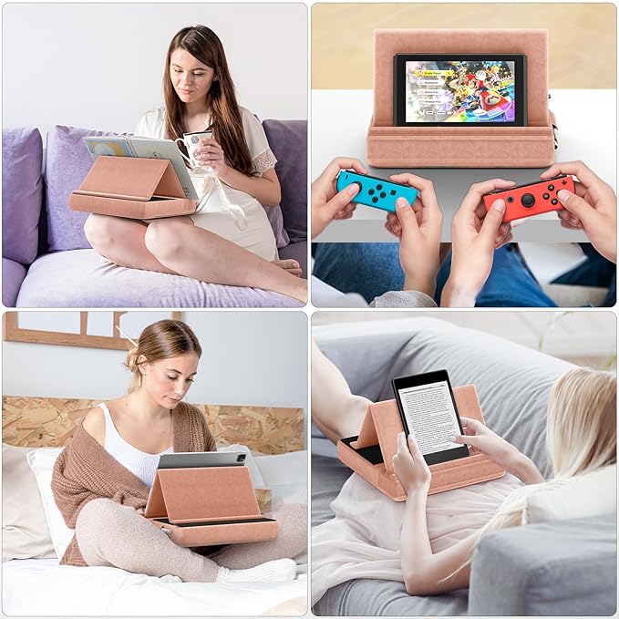 KDD Tablet Pillow Stand, Bed and Desk, Foldable Soft Pad Dock - Image 8