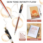 Retractable Glitter Gel Pens, 12 Colors Large Capacity Skin Tone Glitter - Image 5