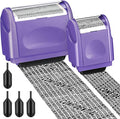 Nezyo 2 Pack Identity Protection Roller Stamp Identity Theft, Confidential by Nezyo