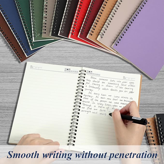 Leelosp 12 Pack Small Spiral Notebook A5 Lined College Ruled Spiral Journal - Image 4