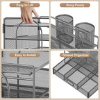 Marbrasse Desk Organizer and Accessories4-Tier Paper File Letter Tray - Image 3