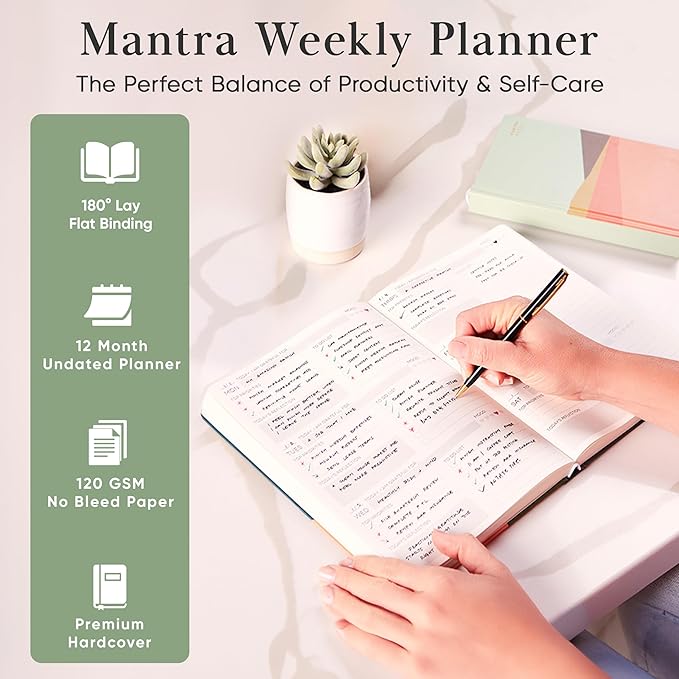 Mantra Planner 2026 Planner, Daily Journal & Gratitude Journal All-In-One - Image 3