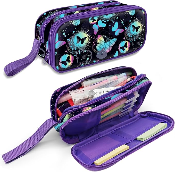 Cute Pencil Case for Girls, Large Girls Pencil Pouch for School Supplies by FITVC