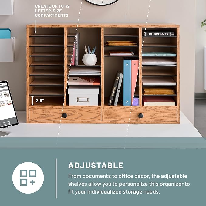 Safco, Adjustable Compartment Literature Organizers, 1 Each - Image 2