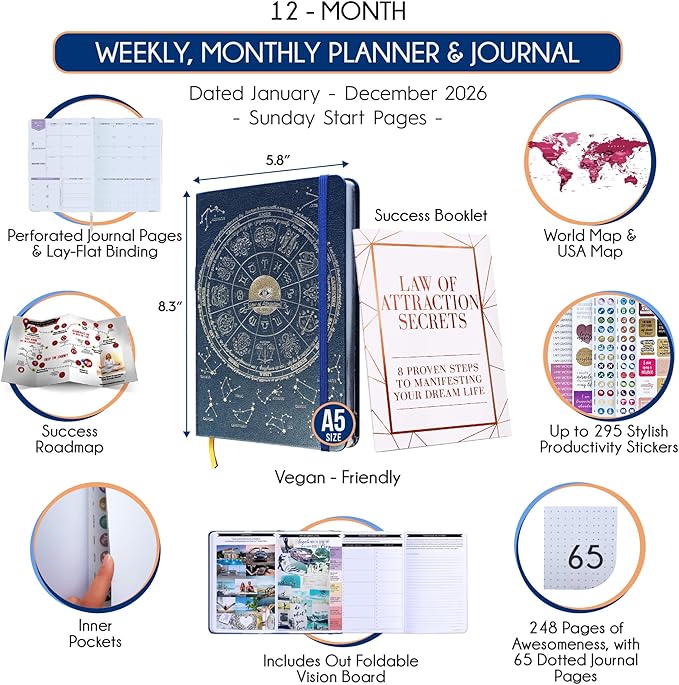 Law of Attraction Planner 2026 Deluxe - Image 2