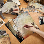 TaoBary 160 Pcs Stationery Paper Set 50 Double Sided Stationery Papers - Image 3