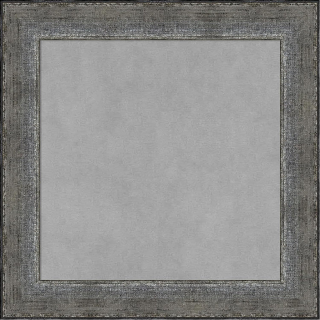 Amanti Art Silver Framed Magnetic Board 20x20 Small Vision Board
