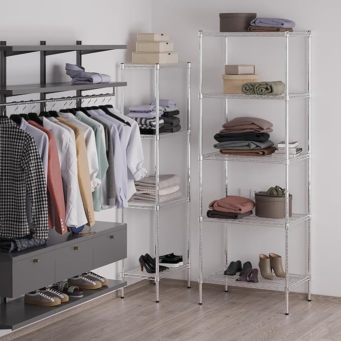 Regal Altair 21" Deep x 30" Wide x 86" Height Wire Shelving Kit | 5-Tier | NSF - Image 5