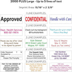 COLOP Large Size Self Inking Custom Text Stamp - Image 2