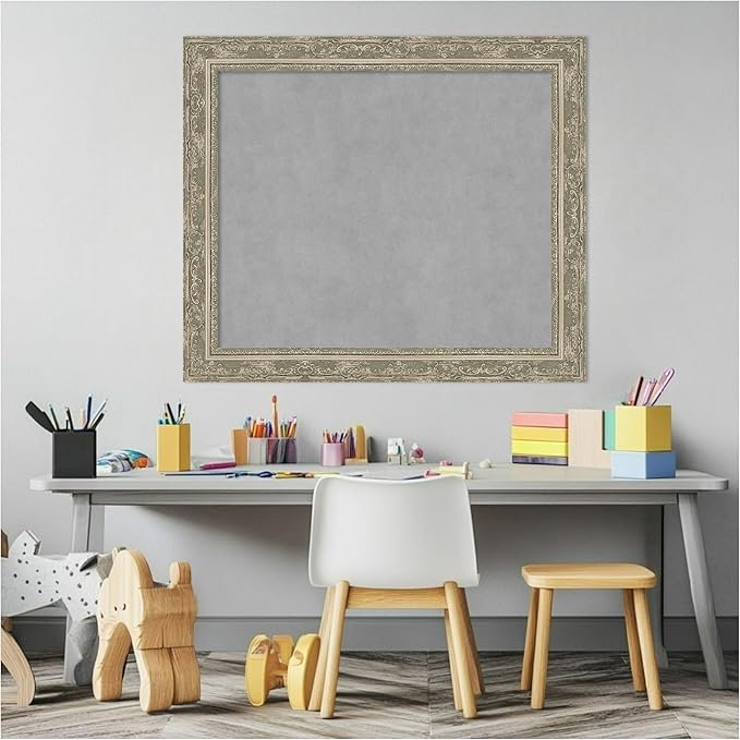 Amanti Art Silver Framed Magnetic Board 24x28 Medium Vision Board - Image 5
