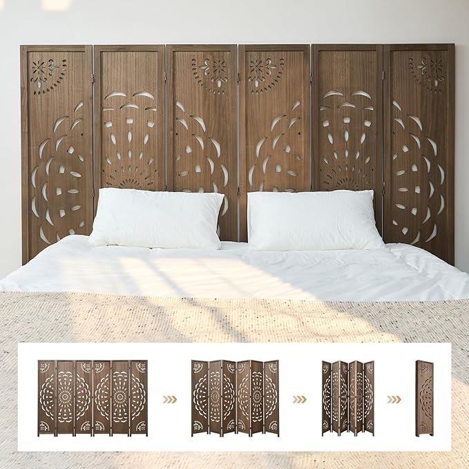 66.9Inch Wooden Room Partition - Image 3