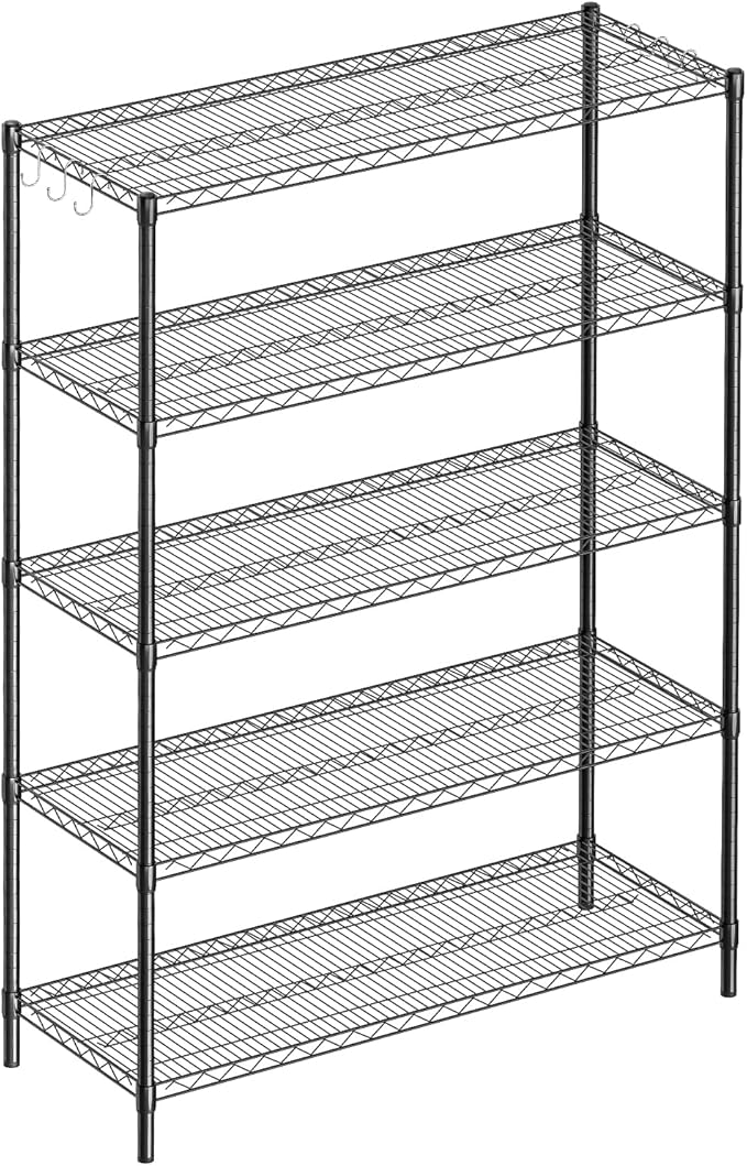 Guan River 5-Shelf Adjustable Metal Shelf Wire Shelving Unit Heavy Duty Storage by GuanRiver