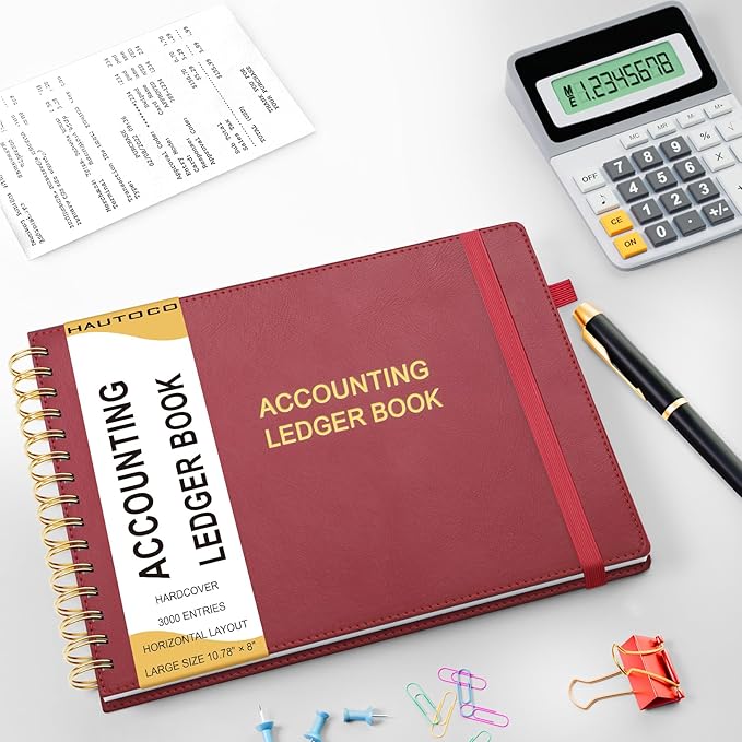 HAUTOCO Hardcover Accounting Ledger Book - Image 7