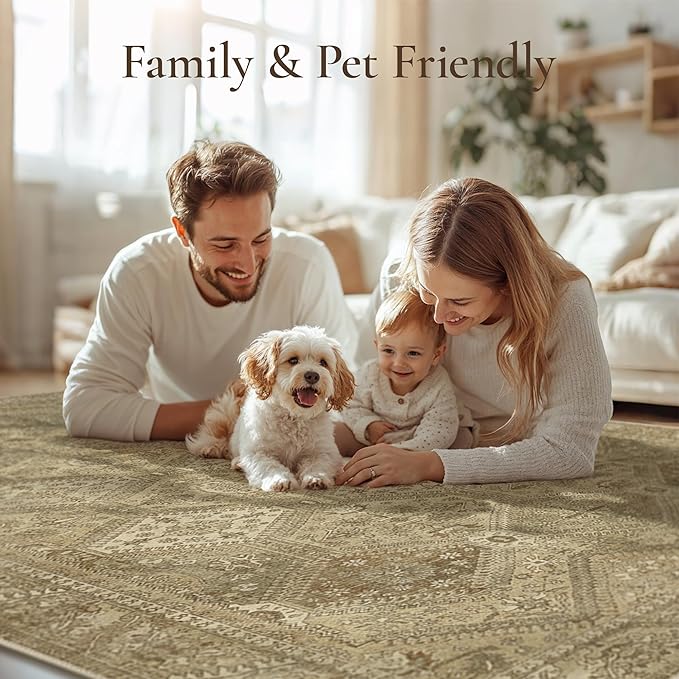 GENIMO Runner Rug 2x5 Non Slip Machine Washable Hallway Runner Rug, Low Pile - Image 8