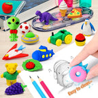 70 Pack Animal Erasers for Kids Bulk Desk Pets Classroom Prizes Treasure Box - Image 4
