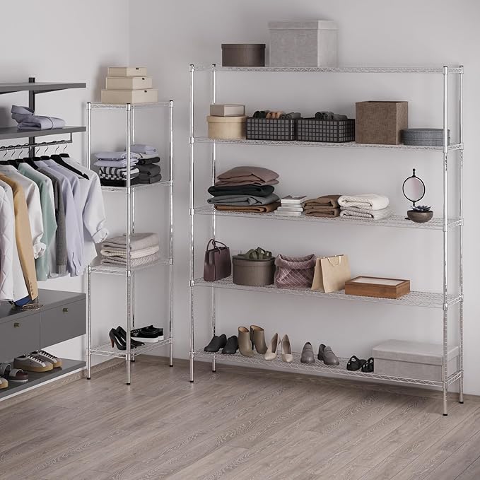 Regal Altair 14" Deep x 72" Wide x 86" Height Wire Shelving Kit | 5-Tier | NSF - Image 5
