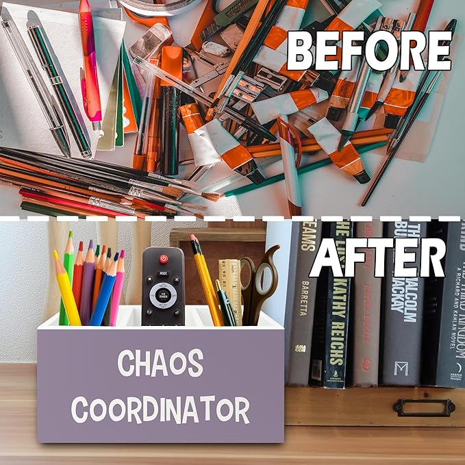 XPH Chaos Coordinator Purple Pen Pencil Holder Organizer - Image 6
