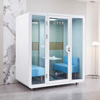 Mobile Office Pod Booth, Sound Pod, Large Space SoundProof Pod 2-4 People - Image 9