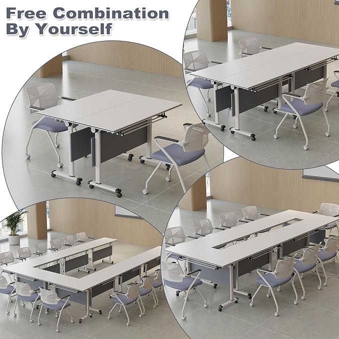 Conference Table for 4-10 People, Wooden Meeting Room Table - Image 5