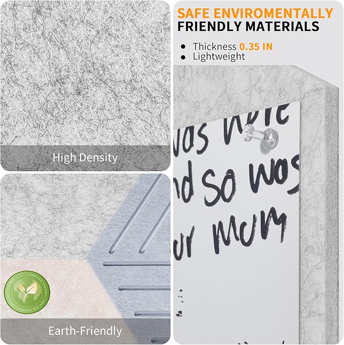 12'' Medium Hexagon Cork-Bulletin Board Tiles Adhesive 10PCS 12x10 inch - Image 12