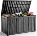 EasyUp 200 Gallon Deck Boxes Resin Large Storage Bins by EASYUP