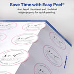 Avery® Printable Round Labels, Sure Feed® Technology, 2" Diameter, Matte White, Laser & Inkjet Compatible, 300 Blank Labels Total, Great for Branding, Packaging, Events, and More (22877)
