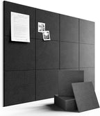 Fluxynara Large Felt Bulletin Board 48" x 36" Cork Board Alternative-12 Pack by FLUXYNARA