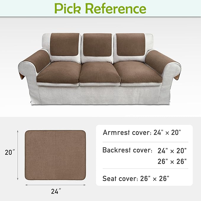 Couch Arm Covers, Sofa Arm Covers, Waterproof Armrest Cover - Image 6