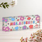 Personalized Name Plate for Desk, Custom Acrylic Desk Name Sign, Office by Unknown