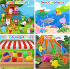 Palmatte 40PCS Mini Animal Erasers Kids Prizes Treasure Box Toys Classroom - Image 7