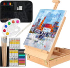 Kuyal Art Kit, 45 Piece Wooden Paint Set Crafts Drawing Painting Kit by Kuyal
