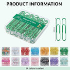 NEEWAY Colorful Large Paper Clips, 2 Inch Jumbo Paper Clips, 3 Pack of 50 - Image 2