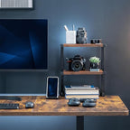 VIVO Clamp-on 13 inch Above or Below Desk 2-Tier Shelving Unit - Image 9