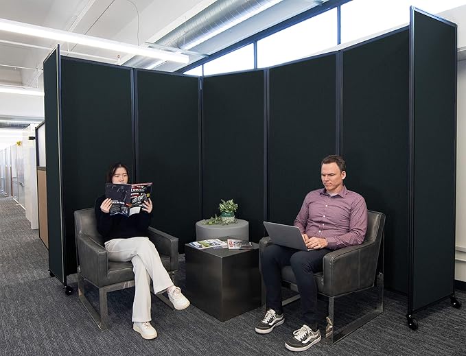 Versare Room Divider 360 Portable Wall Partition | Folding Panels | Large - Image 2