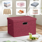 Graciadeco Large 17" 36 Quart Collapsible Stackable Storage Bins - Image 6