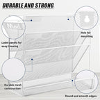 EASEPRES Desk File Organizer Mesh 4-Tier, Hanging Wall Mount Document - Image 3