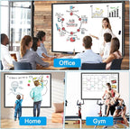 H-Qprobd 48"x36" Magnetic White Board Dry Erase Wall Mount Whiteboard - Image 7