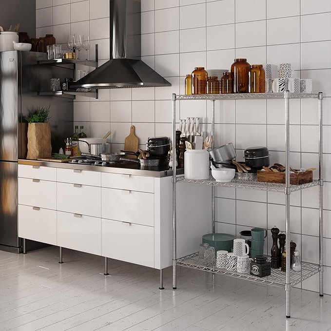 Regal Altair 21" Deep x 36" Wide x 54" Height Wire Shelving Kit | 3-Tier | NSF - Image 2