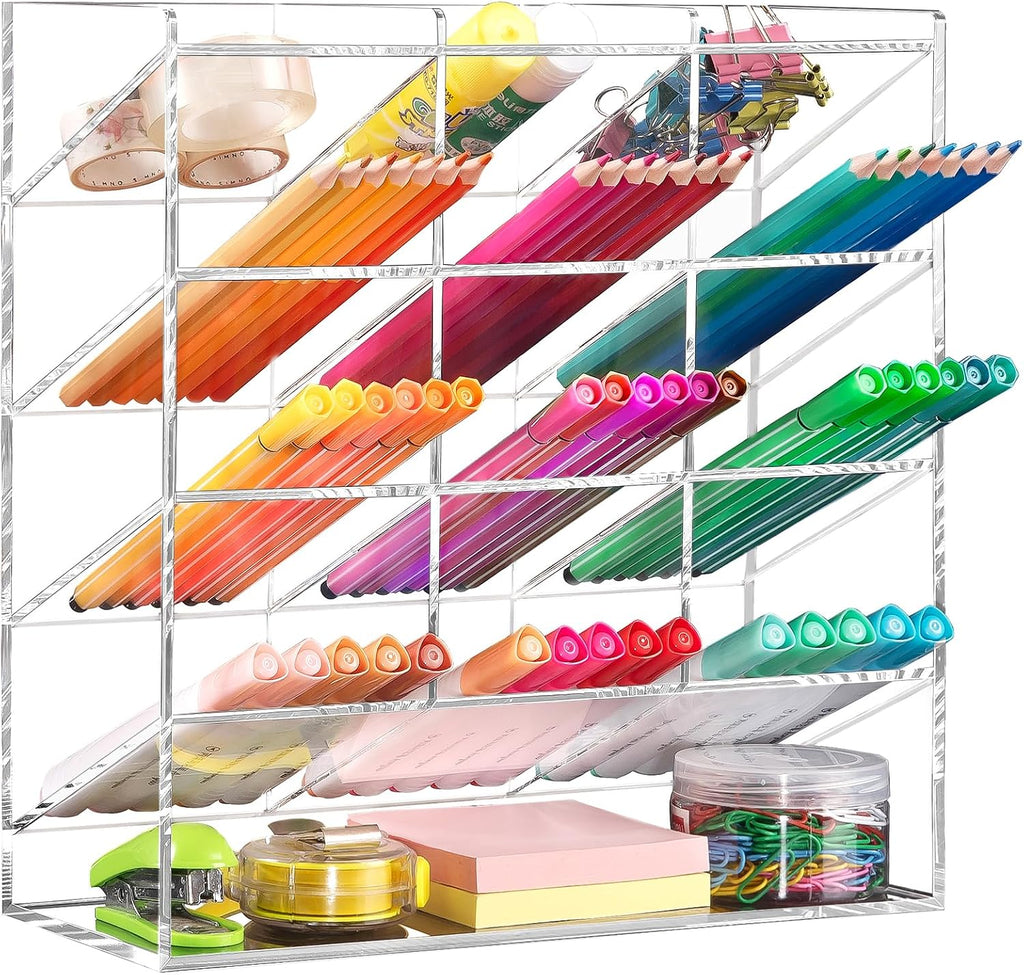 beygorm acrylic vertical marker organizer for 150 markers, main product view