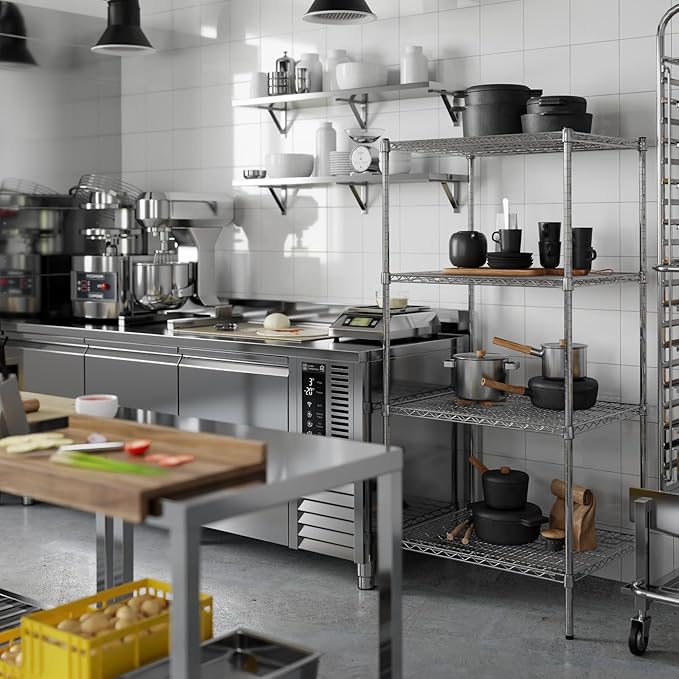 Regal Altair 24" Deep x 30" Wide x 64" Height Wire Shelving Kit | 4-Tier | NSF - Image 5