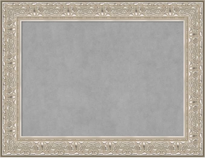 Amanti Art Silver Framed Magnetic Board 27x35 Medium Vision Board by AmantiArt