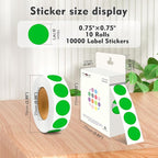 PARLAIM 3/4 Inch Round Permanent Adhesive Color-Code Dot Stickers, 10000 - Image 2
