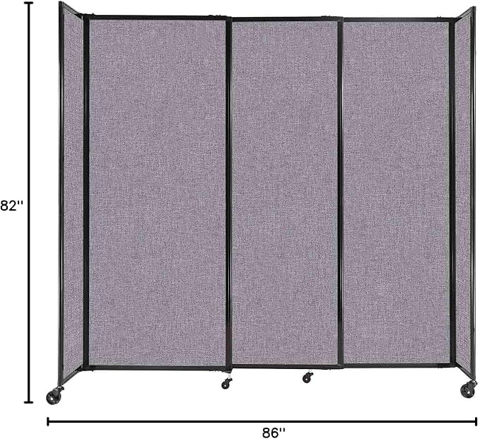 Versare Straightwall Sliding Portable Wall Partition | Freestanding Office - Image 7