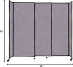Versare Straightwall Sliding Portable Wall Partition | Freestanding Office - Image 7